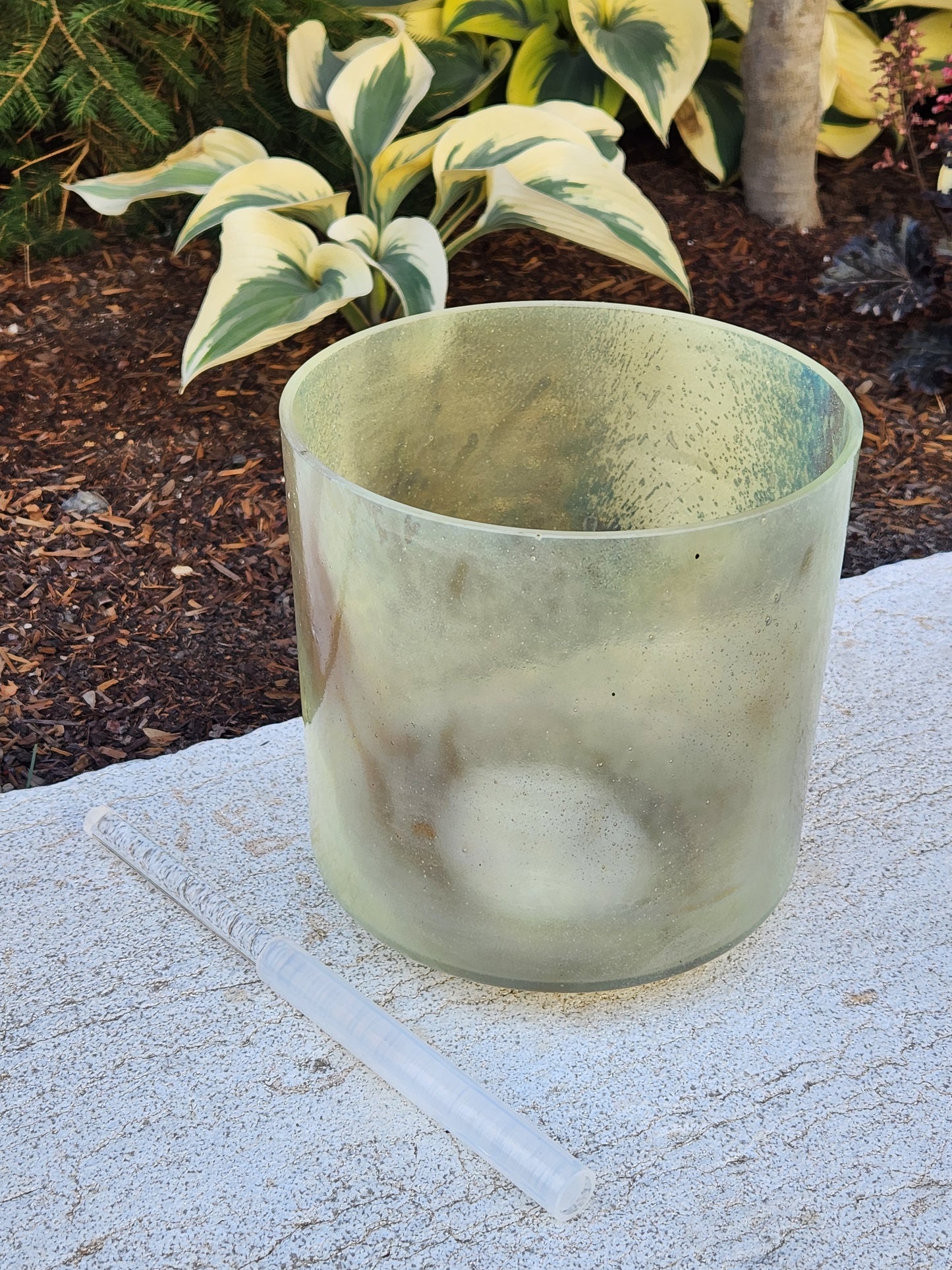Pyrite & Violet Labradorite Bowl - 7"