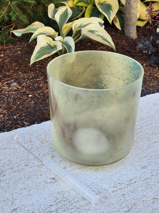 Pyrite & Violet Labradorite Bowl - 7"