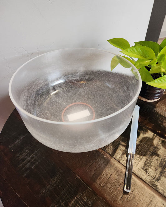Clear Quartz Bowl - 12"